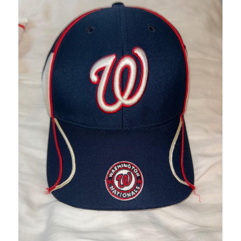 47 Brand Washington Nationals MLB Baseball Hat Navy Blue Adjustable Vtg. Look